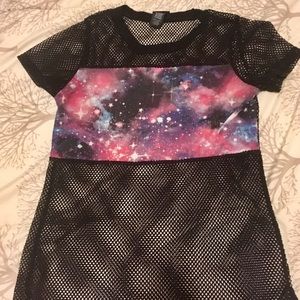 Black Mesh Tee